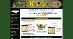 Desktop Screenshot of knutsondecoys.com