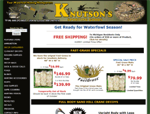 Tablet Screenshot of knutsondecoys.com